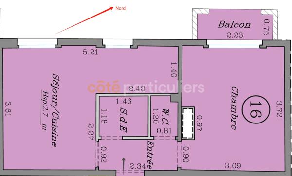 Vente
                Appartement29,1 m² - 2 Pièces -
                    LA COURNEUVE (93120)