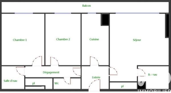 Appartement à vendre 3 pièces 70 m² L'Île-Saint-Denis