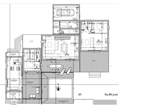 UCHAUX Nord vaucluse, magnifique maison contemporaine de 211 m2 habitables avec piscine garage terrasse sur 2010 m clos