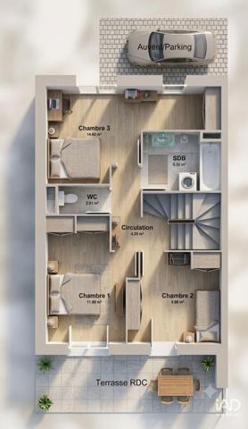 Maison à vendre 4 pièces 120 m² Saint-Pierre-lès-Nemours