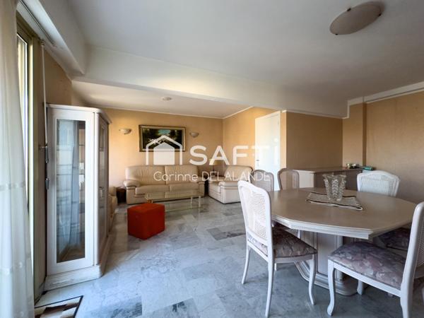 Beau 3/4 pièces 80m2,cave,parking,vue mer,terrasse