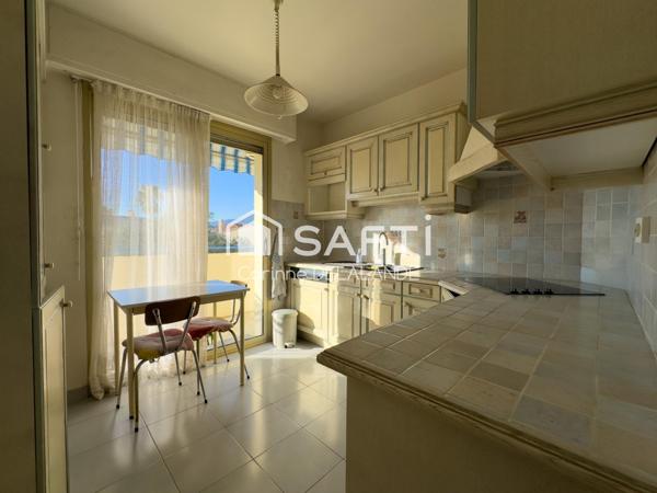 Beau 3/4 pièces 80m2,cave,parking,vue mer,terrasse