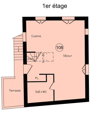 Immeuble Chevry Cossigny 5 pièce(s) 96.43 m2