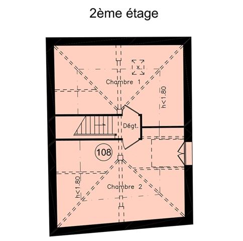 Immeuble Chevry Cossigny 5 pièce(s) 96.43 m2