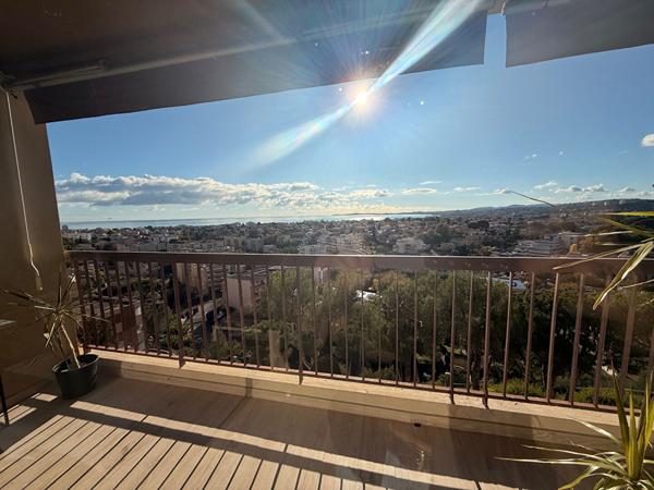 A VENDRE APPARTEMENT 3 PIECES VUE MER CAGNES SUR MER