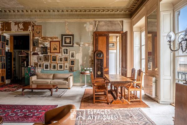 Appartement bourgeois aux volumes exceptionnels à réinventer