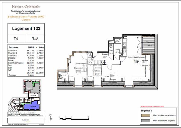 NEUF & HYPER CENTRE superbe T4 en duplex