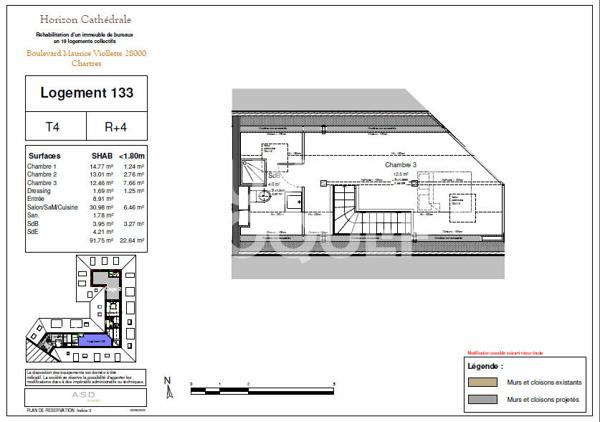 NEUF & HYPER CENTRE superbe T4 en duplex