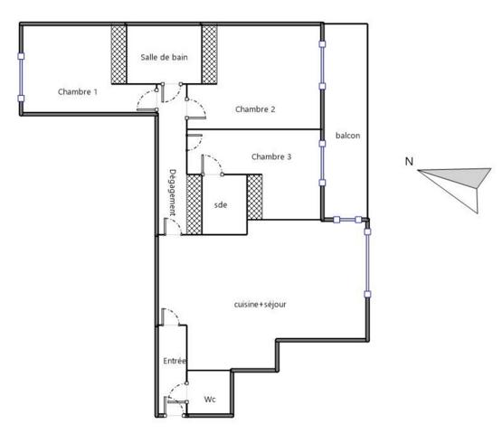 Appartement à vendre 4 pièces 79,75 m² Puteaux