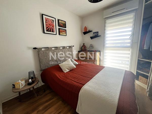 Haute-Indre,, appartement 1 chambre, balcon + parking