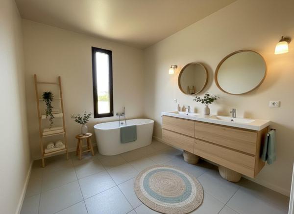 MAISON en BOIS neuve, 3 chambres avec son immense terrasse et sa vue panoramique sur la plaine Roanne/Charlieu