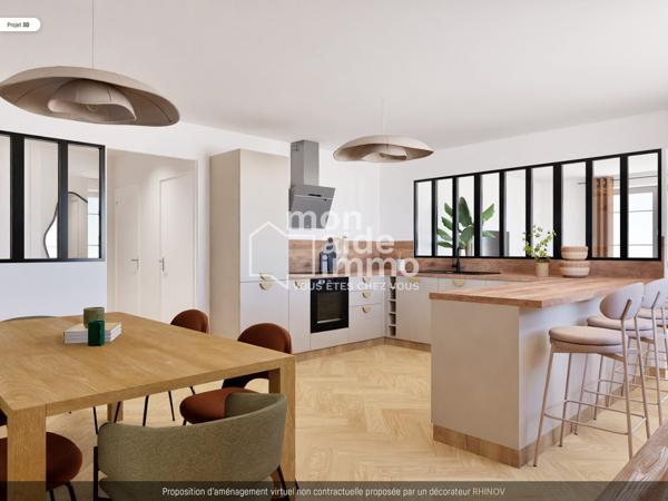 Appartement T3 85m2 cœur de ville