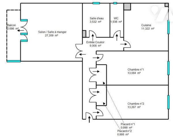 VENTE APPARTEMENT - SAINT CYR SUR LOIRE