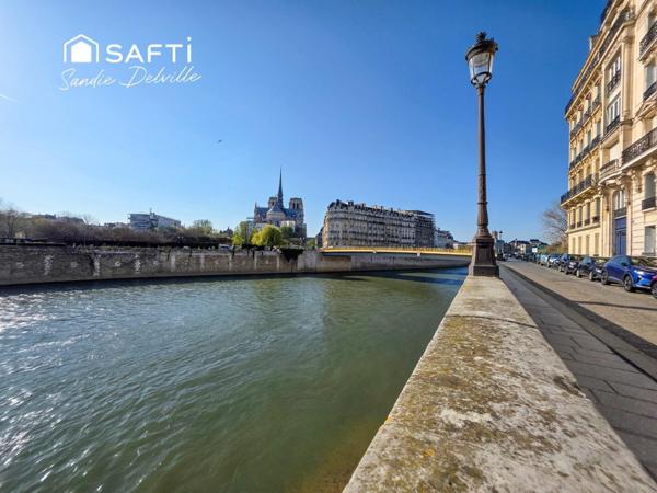 Île Saint-Louis- T2- 60m² au sol -39m²