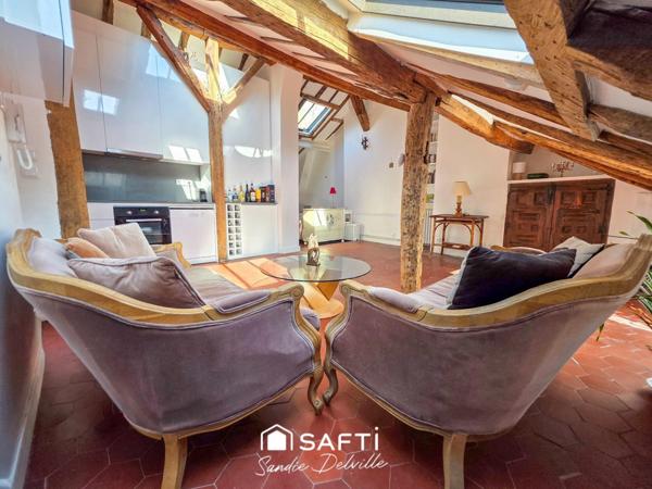 Île Saint-Louis- T2- 60m² au sol -39m²