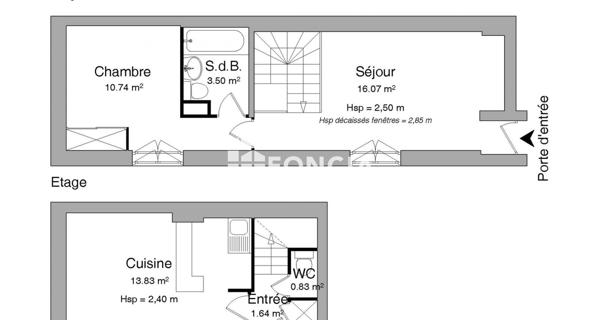 Location Appartement 2 pièces 46.61 m² - Bayonne 64100