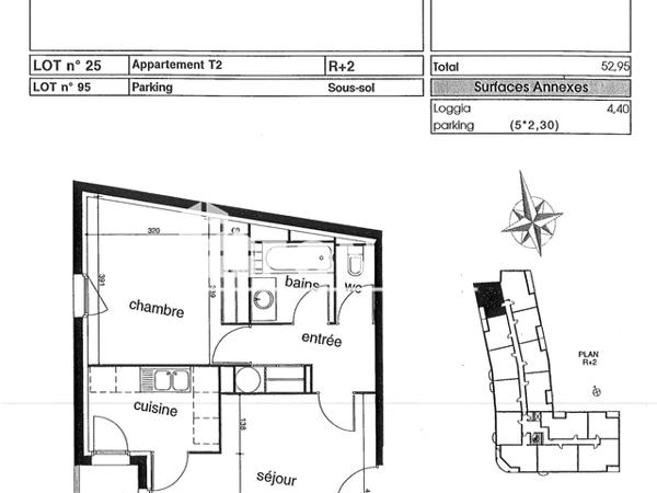 Location Appartement meublé 2 pièces 54.77 m² - Merignac 33700