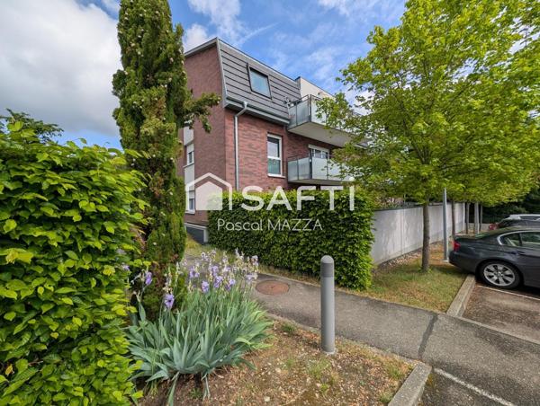 3p moderne avec grande terrasse, garage et parking
