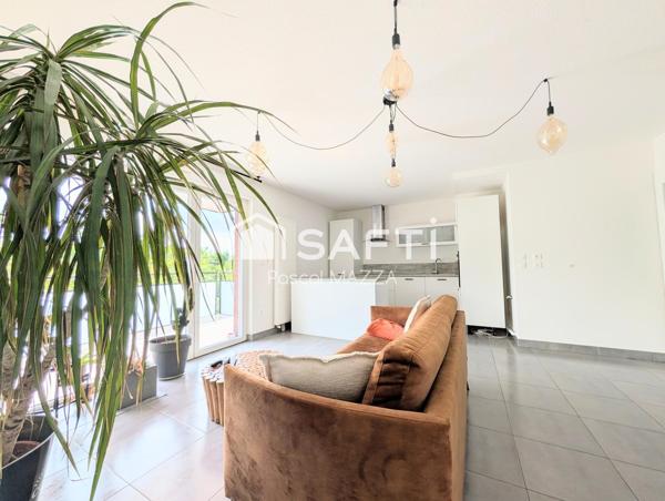 3p moderne avec grande terrasse, garage et parking