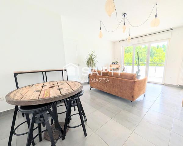 3p moderne avec grande terrasse, garage et parking