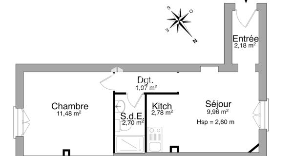 Location Appartement 2 pièces 31.07 m² - Argenteuil 95100