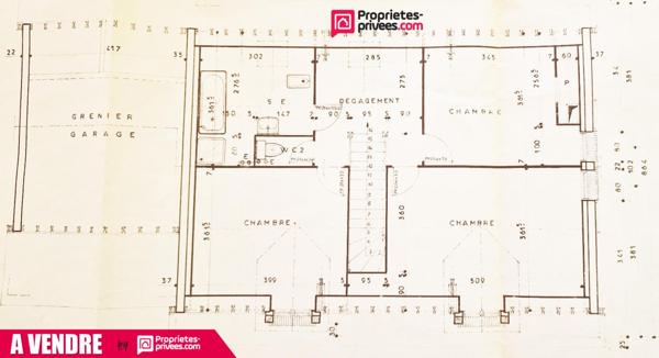 Pavillon 5 pièces - 125 m² - 4 ch - garage et dépendances - jardin arboré