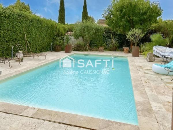 Mas 5 pièces, 133m2  avec piscine et jardin