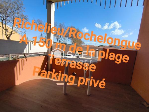 A 150 m de la plage - T2 meublé avec parking privé