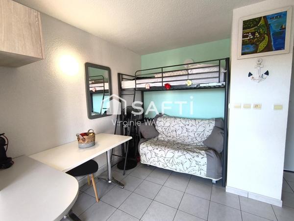 A 150 m de la plage - T2 meublé avec parking privé