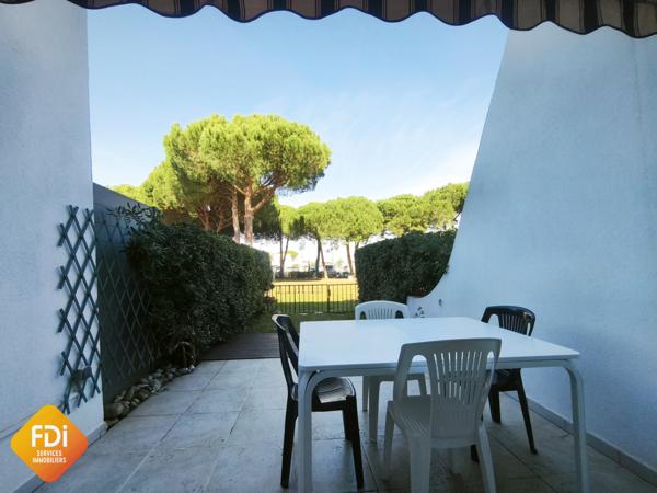 PORT CAMARGUE - PLAGE SUD - STUDIO TRIPLE CABINE REZ-DE-JARD