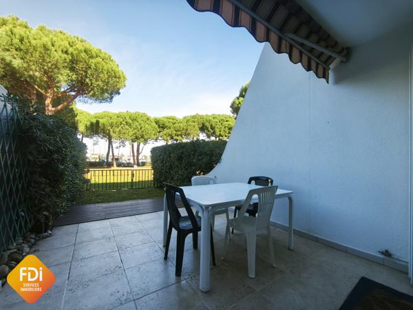 PORT CAMARGUE - PLAGE SUD - STUDIO TRIPLE CABINE REZ-DE-JARD