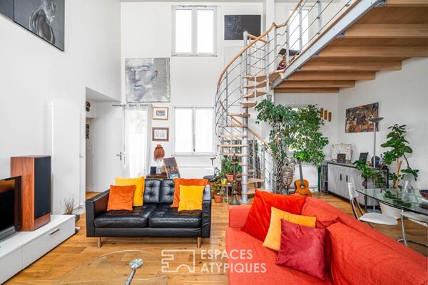 L’art des volumes : appartement traversant esprit l’atelier d’artiste
