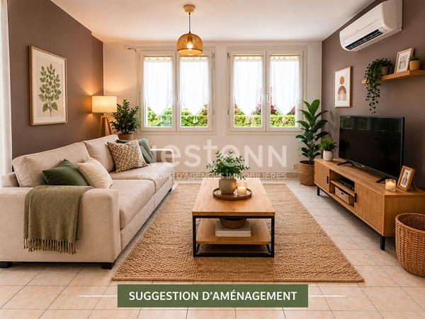 A vendre - Maison climatisée 3 chambres avec jardin et garage - Centre Vihiers - D6047