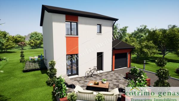 Projet construction maison 85m² env 3Chbres Terrain de 330m² à Genas