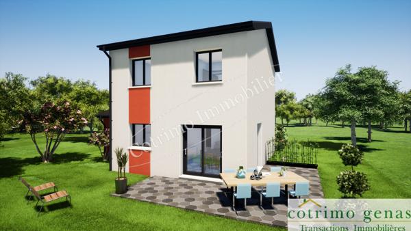 Projet construction maison 85m² env 3Chbres Terrain de 330m² à Genas