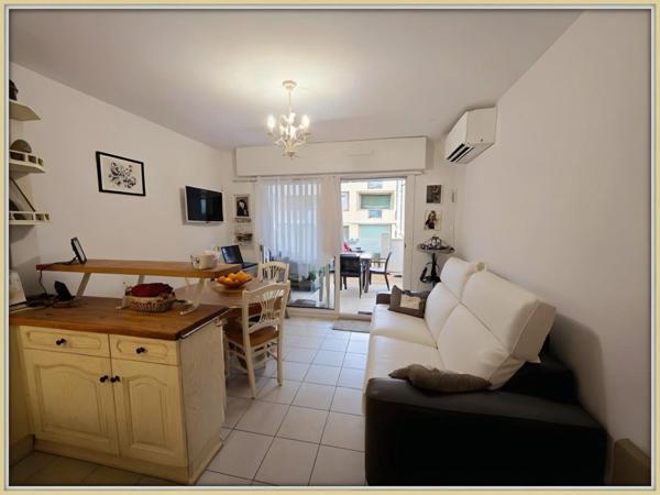 Appartement bord de MER à vendre 2 pièces meublé et équipé en rez-de-chaussée avec GARAGE -CHATELAILLON PLAGE (17)