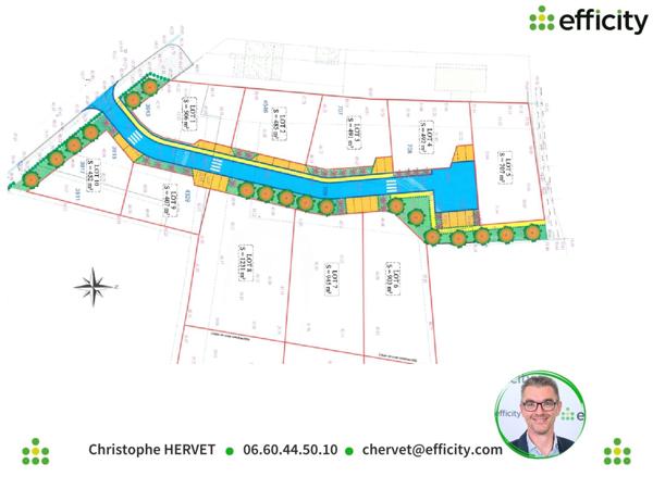 Terrain - 508 m² Exclusivité efficity