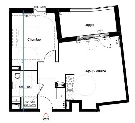 Appartement Lormont 44.7 m²