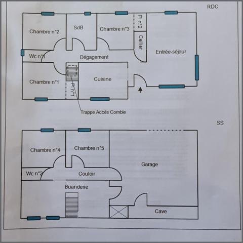 Maison à Bressuire, 79300 - 7 pièces 121m²