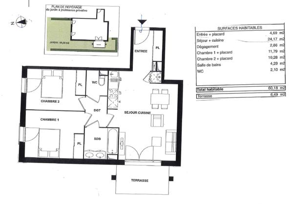 Appartement à vendre 3 pièces 60 m² Gujan-Mestras