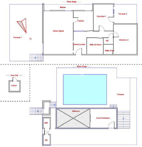 Dernier étage d’exception avec rooftop et piscine privative
