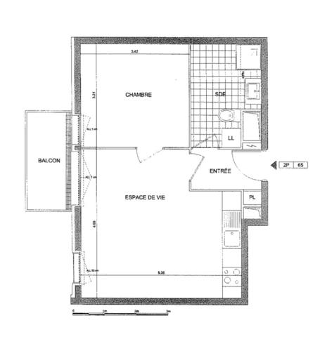 Appartement F2 VENDU LOUÉ, Rare à la vente