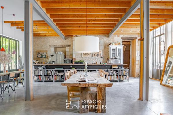 Loft d’architecte avec jardin au coeur de la cité historique