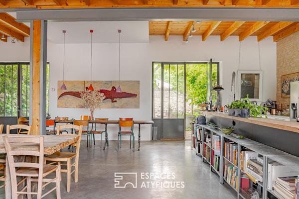 Loft d’architecte avec jardin au coeur de la cité historique