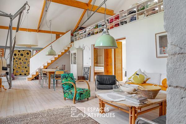Loft d’architecte avec jardin au coeur de la cité historique