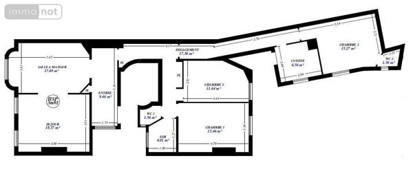 Appartement à vendre à Paris 9e arrondissement à Paris (75009), ref : 76006-38