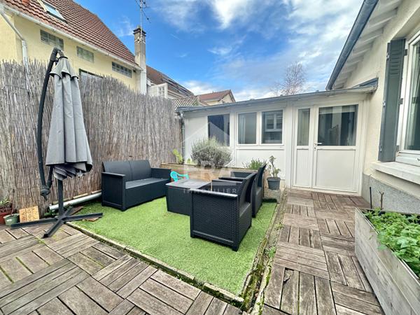 Quartier de la Plaine?Maison de plain-pied au calme, à 15 min à pied du RER