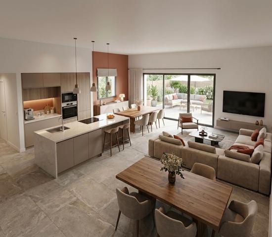 UZES (30) Appartement à vendre 4 pièces de 110 m2 avec terrasses, jardin et 2 garages fermés