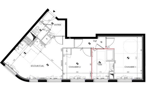 PUTEAUX / Eco Quartier des Bergères - 3 pièces de 60 m² avec parking