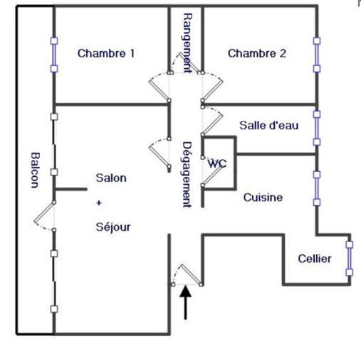 EYBENS – T4 73 m² AVEC VUE SUR LES MONTAGNES, ÉTAGE ÉLEVÉ, BALCON, SEJOUR DOUBLE ET PLACE DE PARKING PRIVATIVE